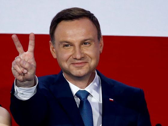 Vítězové polských voleb Andrzej Duda