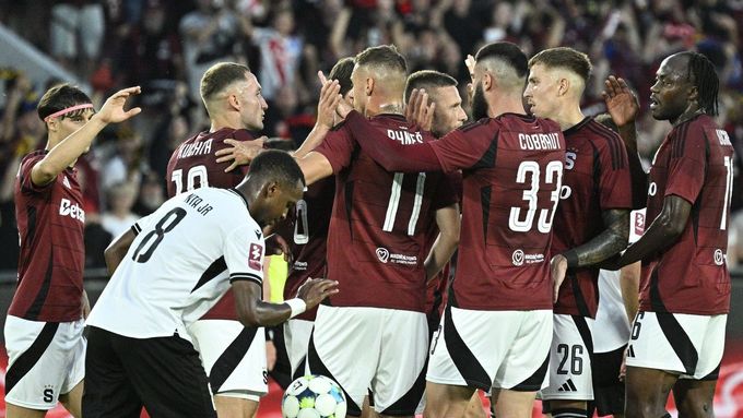 Radost fotbalistů Sparty