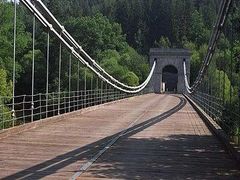 Řetězový most u Stádlece