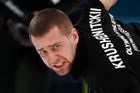 Ruský curler Alexandr Krušelnickij na ZOH 2018