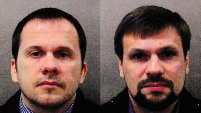 Muži podezřelí z otravy Sergeje Skripala.