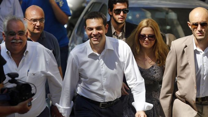 Šéf strany SYRIZA Alexis Tsipras na archivním snímku