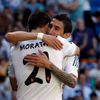Real Madrid: Alvaro Morata a Angel Di Maria slaví gól proti Espanyolu