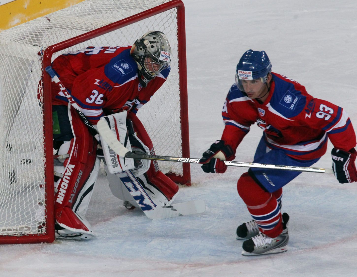 Hokejisté HC Lev Praha v přípravě (Engren a Žerděv)