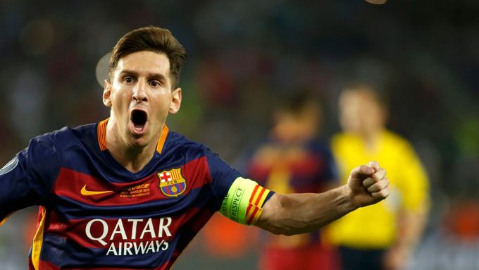 Prohlédněte si galerii z dramatické zápasu o Evropský superpohár, v němž Barcelona dirigovaná skvělým Lionelem Messim porazila Sevillu 5:4 po prodloužení.
