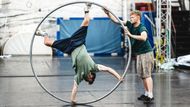 Sportovní příprava umělců z Cirku La Putyka