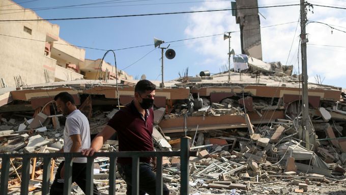 Zničené pásmo Gazy