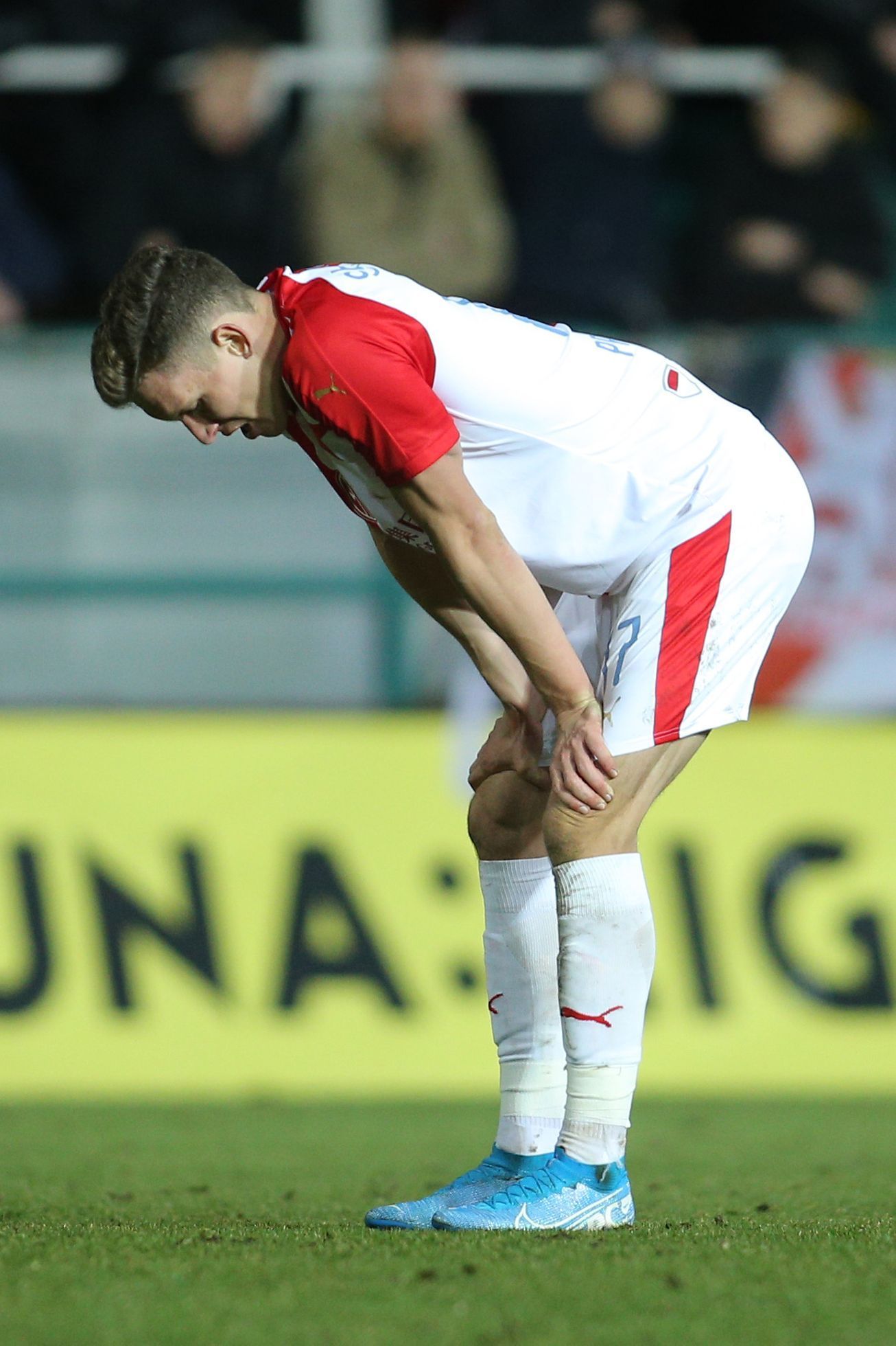 Smutní slávisté po zápase 21. kola FL Bohemians - Slavia Praha