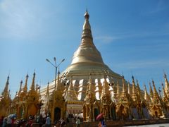 Šweitigoumská pagoda - nejdůležitější buddhistická svatyně Barmy.