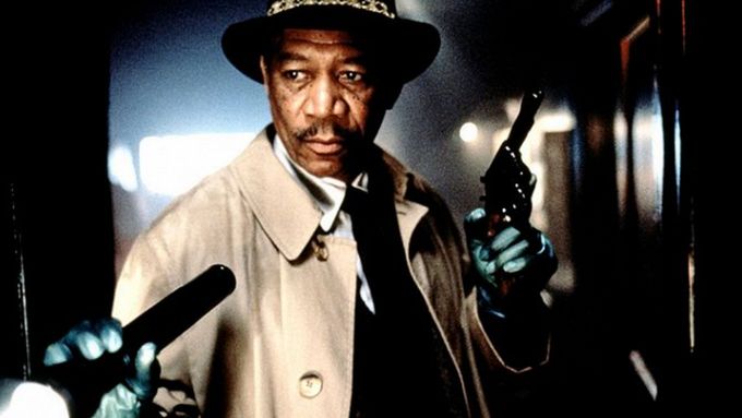 Morgan Freeman coby detektiv Somerset ve filmu Sedm.