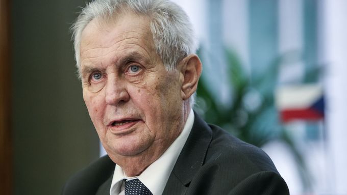 Prezident Miloš Zeman: Vyznamenání předám těm, kteří bojují proti ekonomickým zm*dům