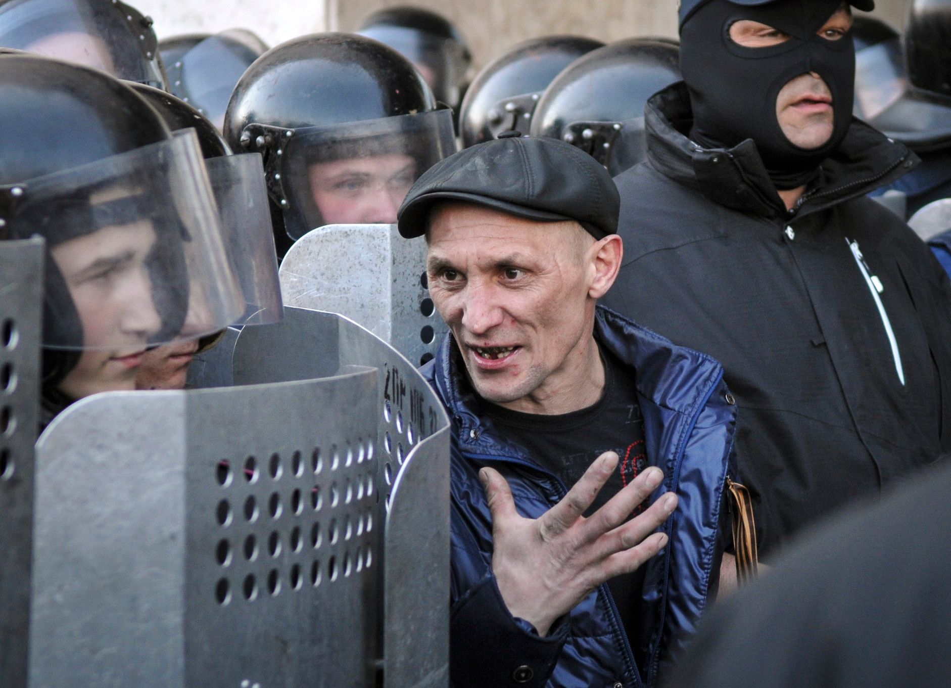 Proruský aktivista v Doněcku