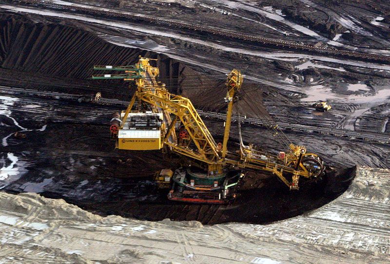 Těžba uhlí na sokolovsku