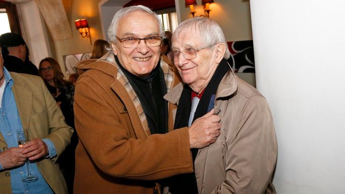 Ondřej Suchý s bratrem Jiřím v roce 2017.