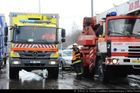 Dálnici D1 ve směru na Prahu uzavřela nehoda čtyř aut