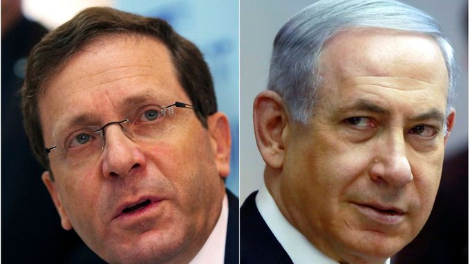 Isaac Herzog a Benjamin Netanjahu, favorité voleb v Izraeli.