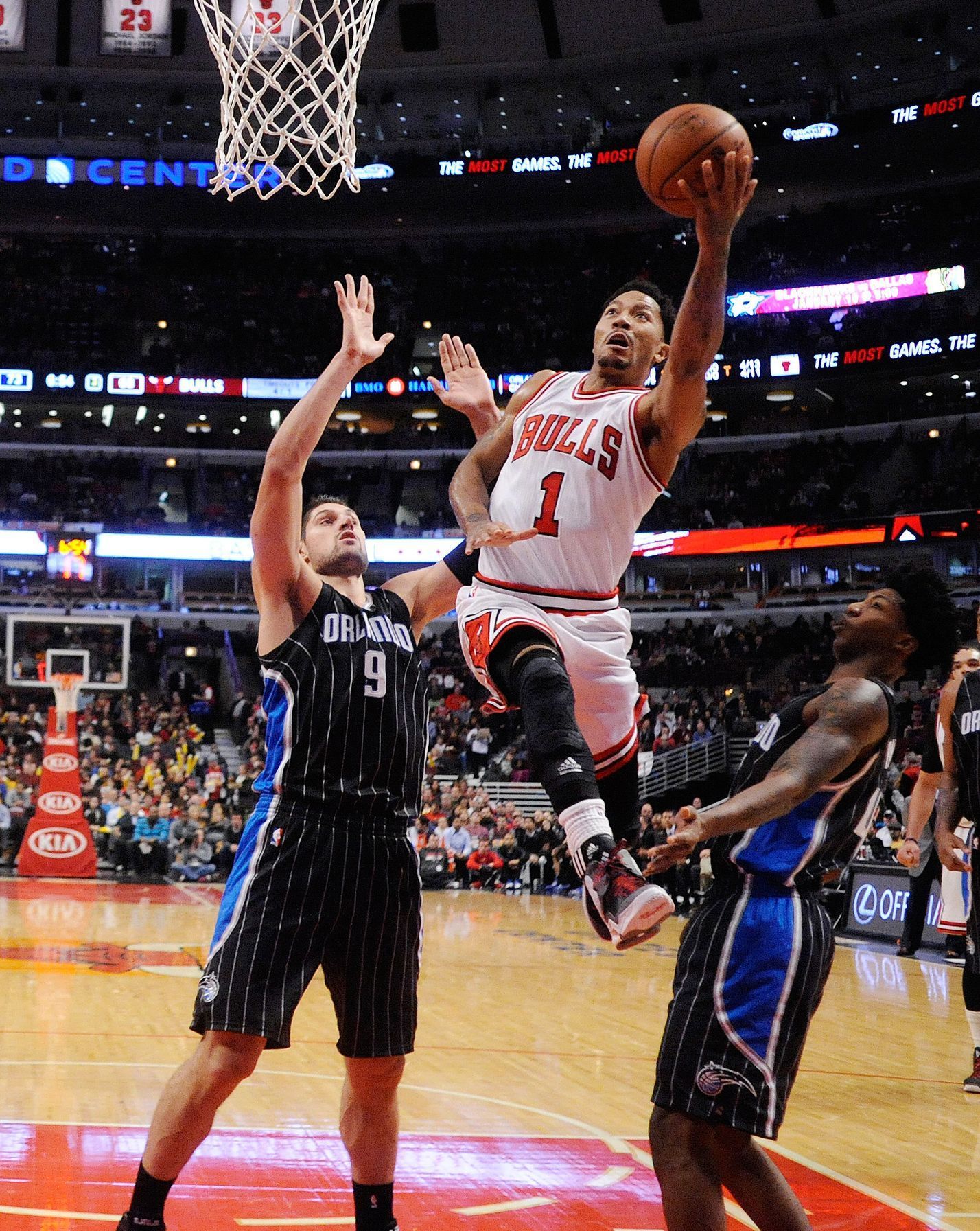 NBA: Orlando Magic vs. Chicago Bulls (Derrick Rose v akci)