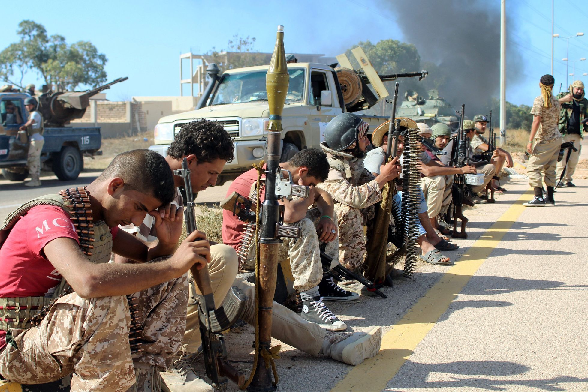 Boje o libyjskou Syrtu, libyjské jednotky