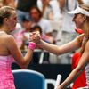 Petra Kvitová a Barthelová na Australian Open 2015