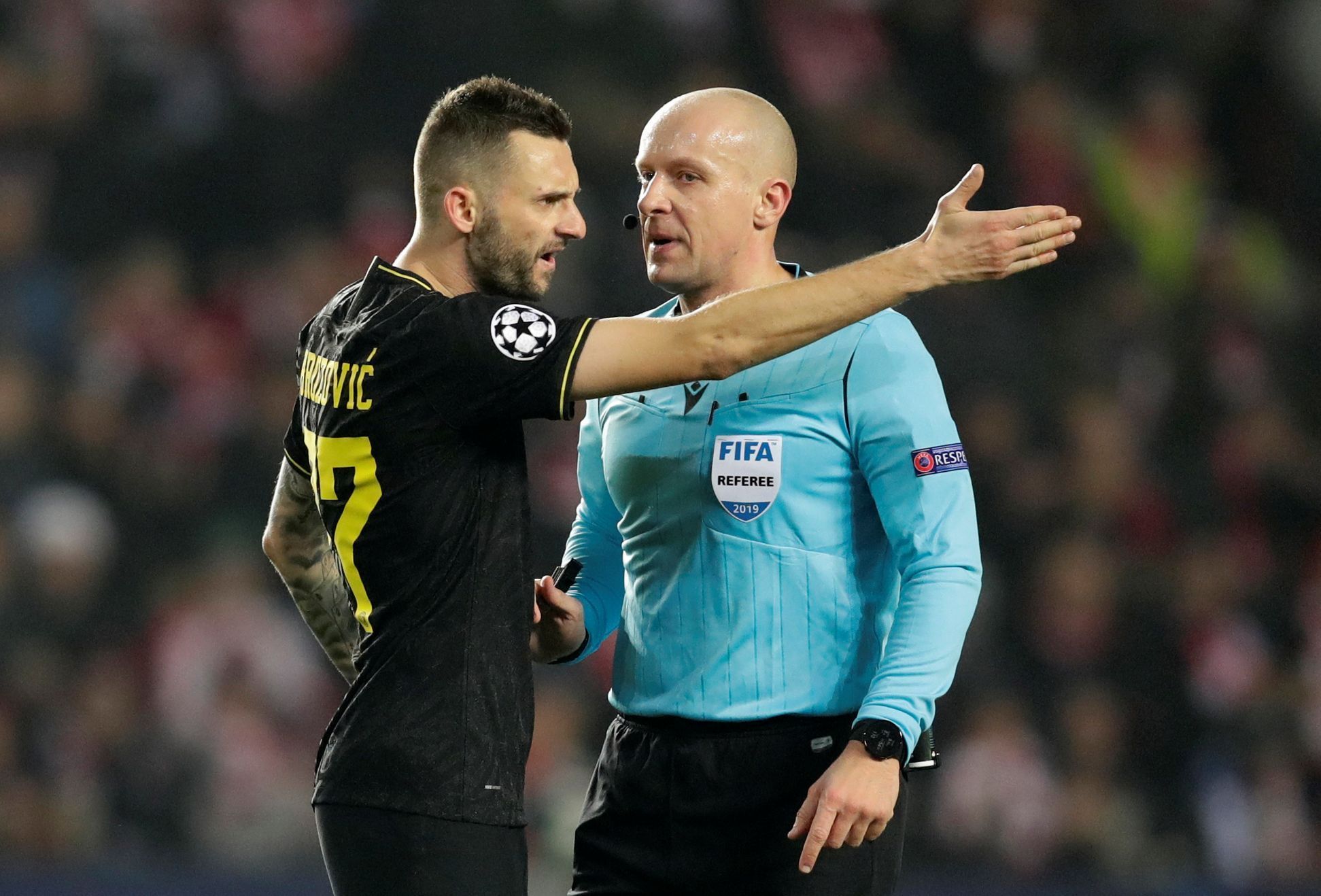 Slavia vs. Inter Milán v Lize mistrů 2019-20