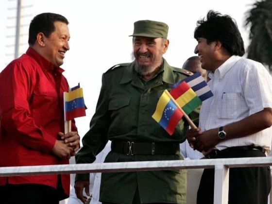 Infobox Chavez, Castro a Morales