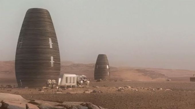 I takhle by mohlo vypadat bydlení na Marsu.