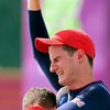 Britský střelec Peter Wilson, pláč medailistů na olympijských hrách v Londýně 2012