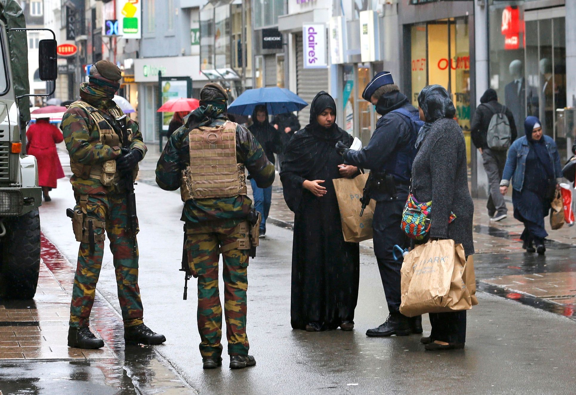 Belgie - Brusel - bezpečnostní opatření