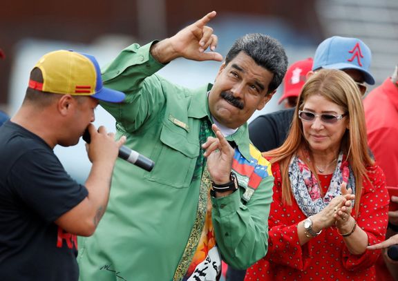 Nicolás Maduro během kampaně.