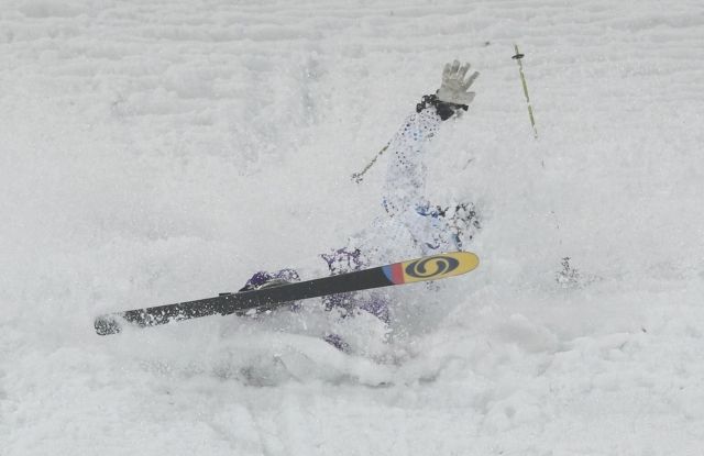 Pád Japonky Tae Satoy. | Foto: Reuters