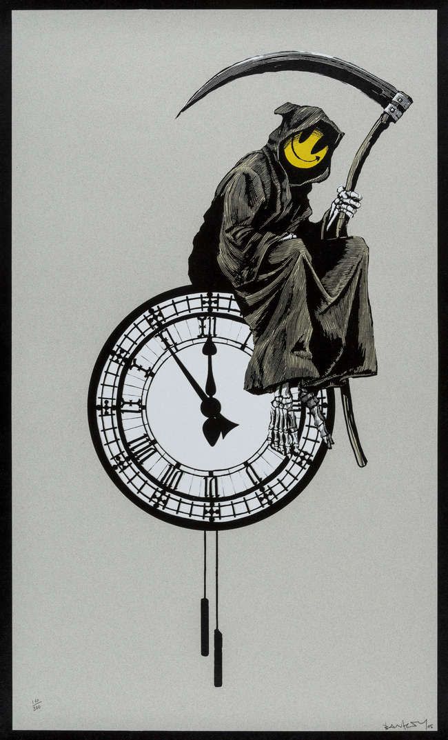 Banksy: Grin Reaper, 2005 | Foto: Lazinc