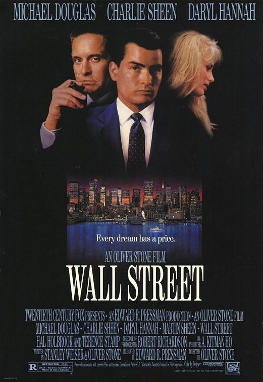 Wall Street, plakát k filmu z roku 1987 | Foto: Aktuálně.cz