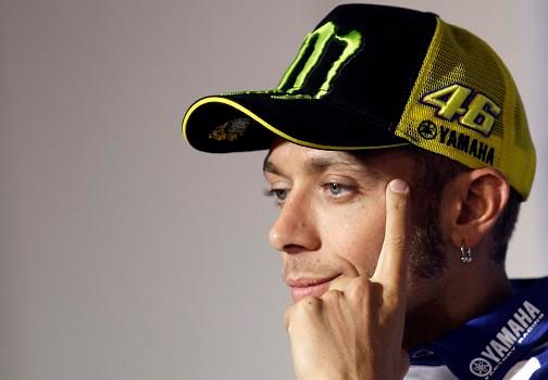 Valentino Rossi při tiskové konferenci v Brně | Foto: Reuters