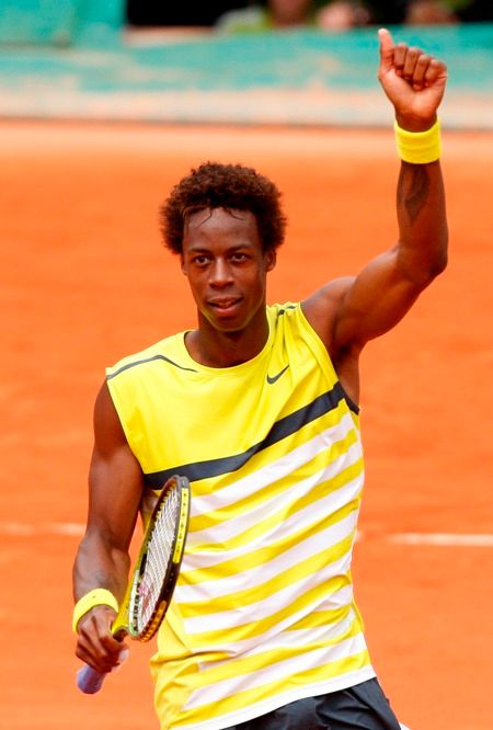 V úterý se v Roland Garros představil před svými fanoušky také Gael Monfils. | Foto: Václav Rojík