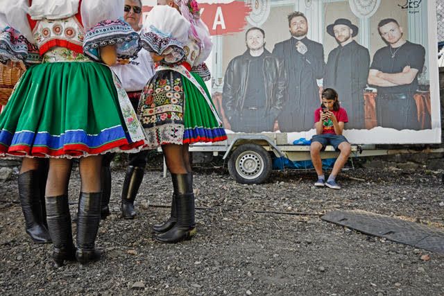 V sobotu prošel Kyjovem průvod čítající na 3000 lidí ze všech obcí regionu v pestrobarevných a zdobných krojích. | Foto: Libor Fojtík