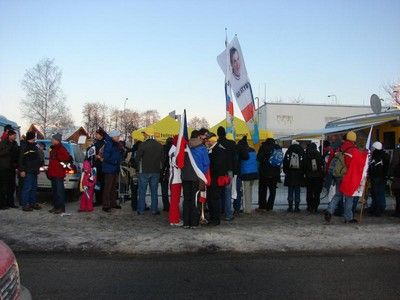 Fanoušci Zdeňka Štybara | Foto: Josef Hrábek