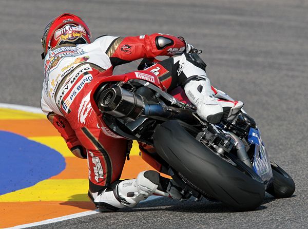 Matthieu Lagrive z českého týmu Intermoto Czech (#14, Honda) zajel ve třídě supersport nejlepší čas 1:38.042. | Foto: Tomáš Adamec, Aktuálně.cz