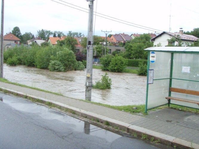 Rozvodněná řeka v Žilině. | Foto: HZS Moravskoslezského kraje