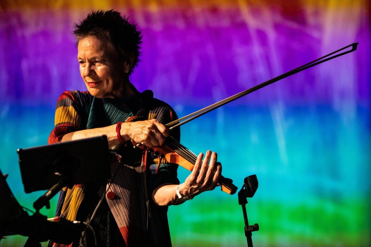 I tuned the Bible into artificial intelligence.  About the end of the world with musician Laurie Anderson