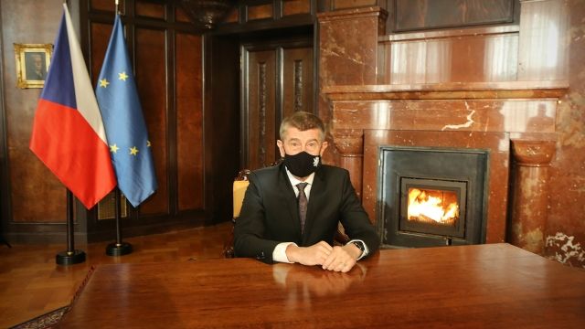 Andrej Babiš při novoročním projevu. | Foto: ČTK