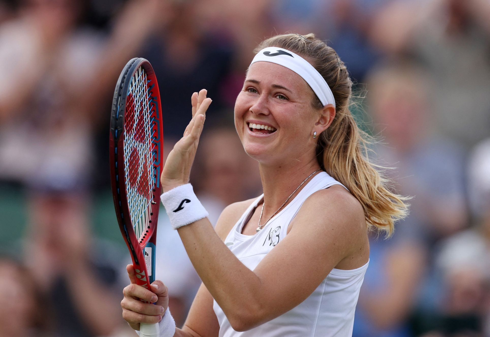 Larmes De Joie. Bouzková S'est Qualifiée Pour Les Quarts De Finale D'un ...