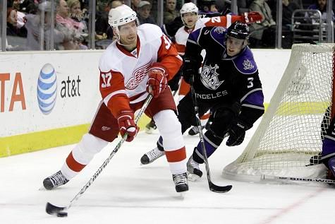 Detroit nastoupil proti Los Angeles bez gólmana Haška, dvojka Osgood vychytala nulu | Foto: Reuters