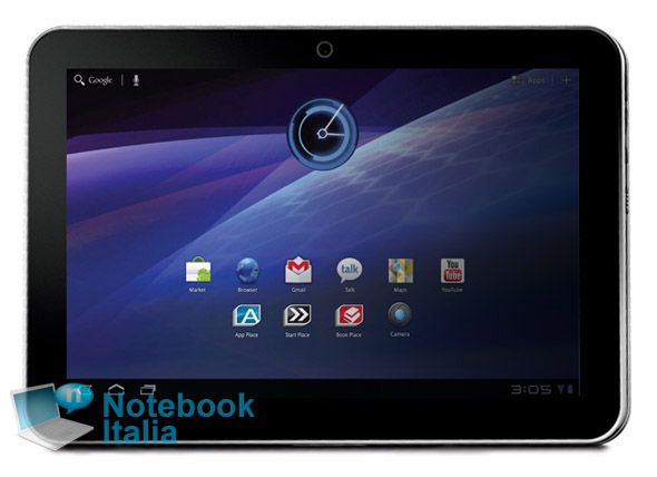 Toshiba Thrive - nadějný Android tablet od Toshiby 
Přes relativně komerční neúspěch tabletu Folio 100 to Toshiba nevzdává a na trh za nedlouho vstoupí s novým Android Tabletem Toshiba Thrive. A má co nabídnout. Displej 10.1'' WXGA. Dvou jádrový procesor TI OMAP4460 1.5GHz. Televizní výstup micro HDMI. MicroSD slot a micro USB slot. Výstupem na sluchátka je 3,5 mm konektor.  Zadní část by měla být provedena z leštěného hliníku. 
Více bude představeno na Berlínském veletrhu IFA 2011. | Foto: notebookitalia.it