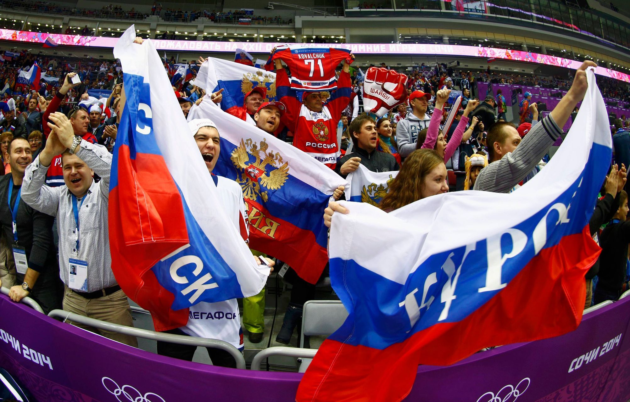Правда ли что россия выиграла. Олимпийские игры Сочи 2014 спортсмены хоккей. Болельщики на Олимпиаде. Хоккейные болельщики России.