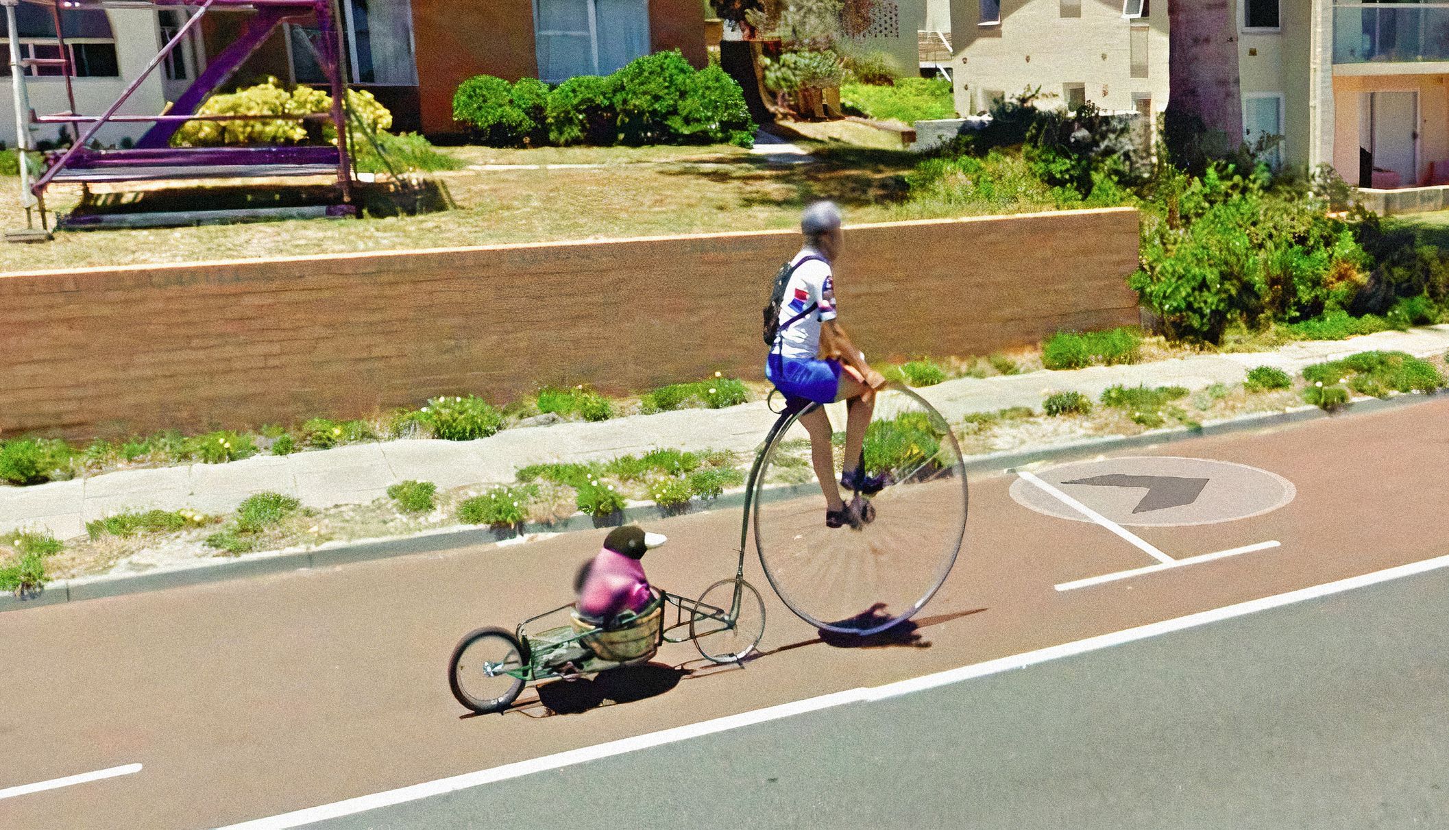 Велосипед Google Street view