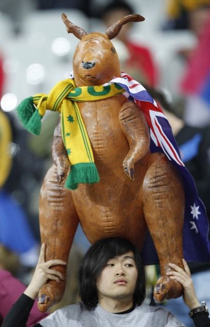 ...i ostatní fanoušci Austrálie se svou rozlučkou spokojeni. | Foto: Reuters