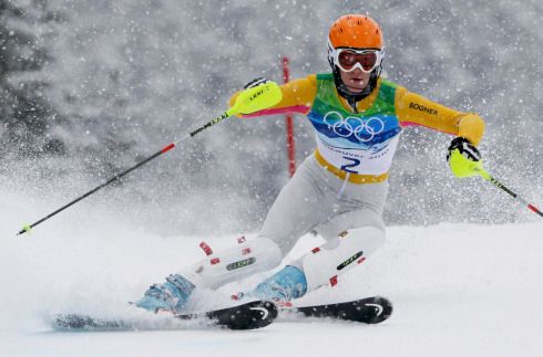 Slalom speciál vyhrála Maria Rieschová z Německa | Foto: Reuters