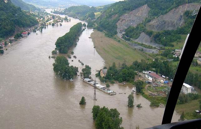 Těchlovice. | Foto: Vodohospodářský dispečink státního podniku Povodí Labe