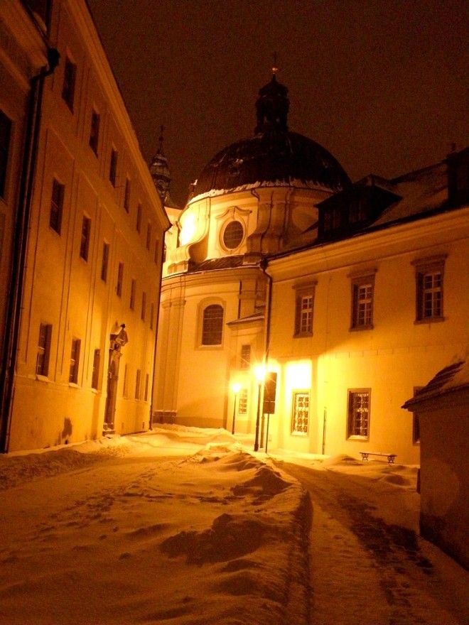 Zasněžené centrum Kroměříže | Foto: Jiří Čermák