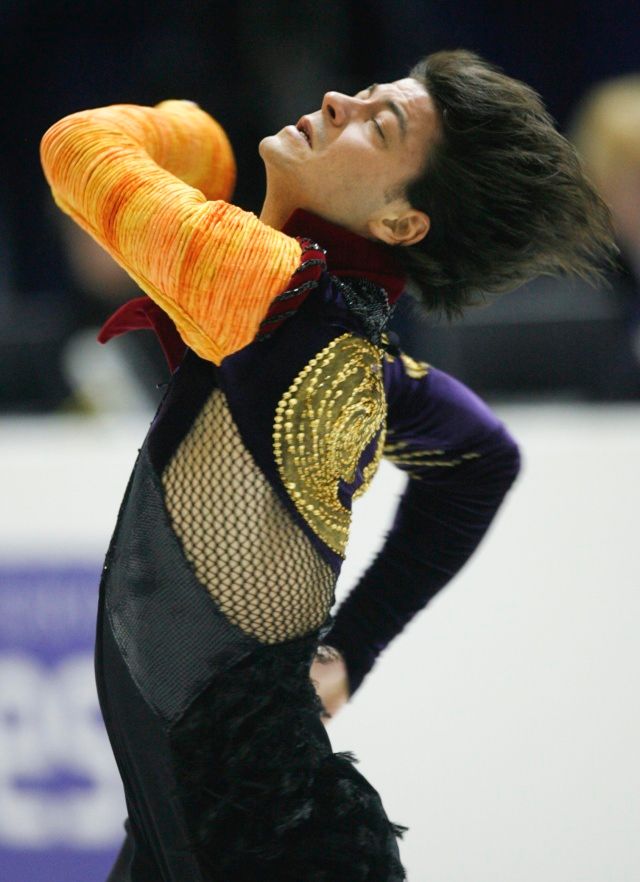 Lambiel během své jízdy. | Foto: Reuters